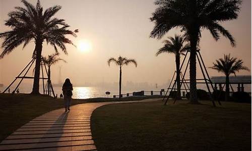 厦门海湾公园夜景图片,厦门海湾公园夜景