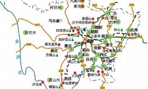 四川的旅游路线,四川的旅游路线图有哪些