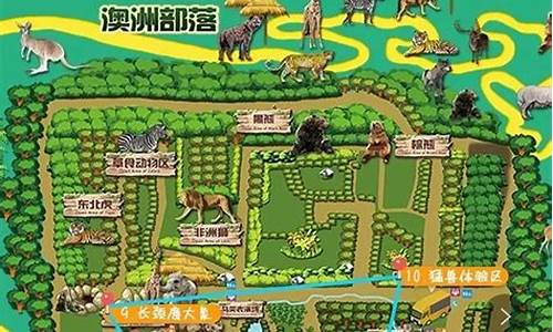 北京动物园旅游路线示意图_北京动物园旅游